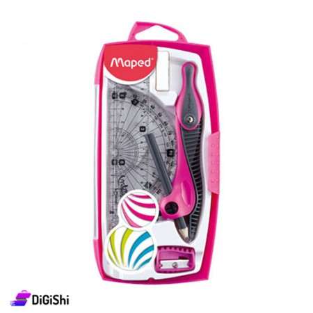 Maped Geometric Math Set - Pink
