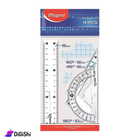 Maped Geometric Tools Set - Transparent