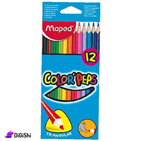 Maped Long Wooden Color Box