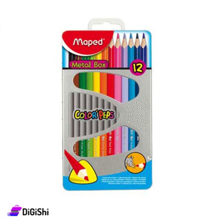Maped Wooden Color with Metal Box