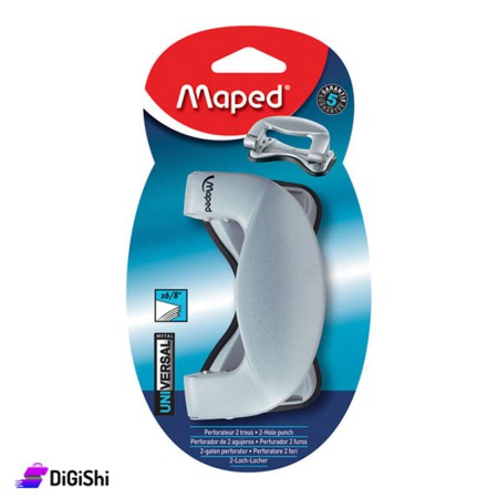 Maped Universal Metal Paper Punch - Silver
