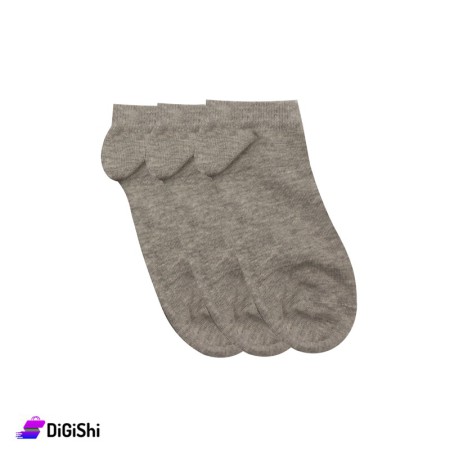 Al Samah Set Of Shin Girl's Socks - Gray