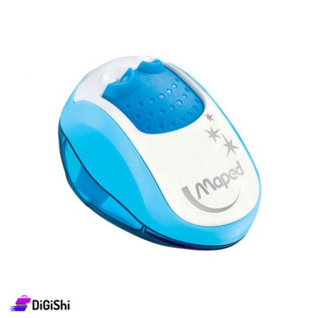 Maped Clean Plasitc Sharpener  with 2 Holes - Blue
