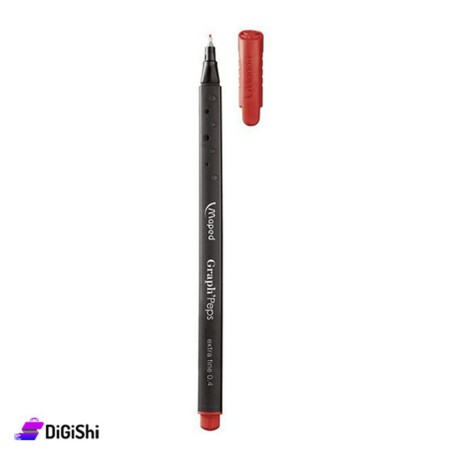 Maped Graph Peps Fine Highlighter Pen - Red