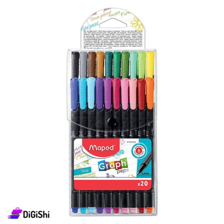 Maped Classic Highlighter Colors Box 20 Colors