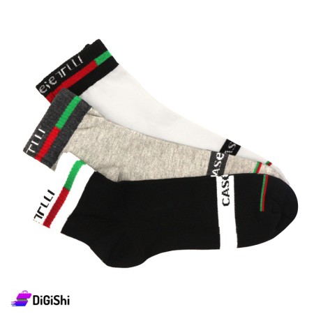Al Samah Cotton Men Long Socks Set - 3 Pairs Group 1