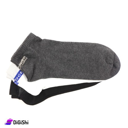Al Samah Cotton Men Short Socks Set - 3 Pairs