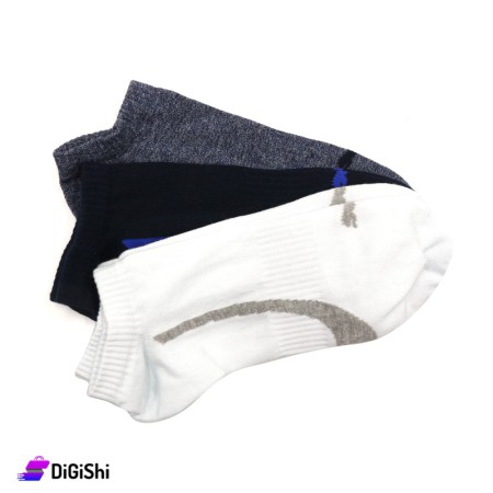 Al Samah Cotton Men Shin Socks Set - 3 Pairs Group 1