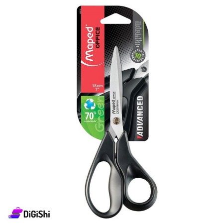 Maped Metal 18 Cm Scissors - Black
