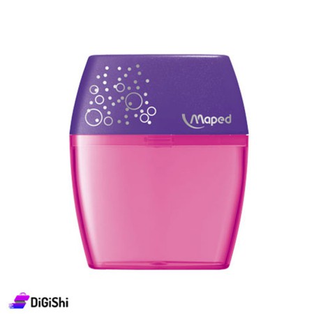 Maped Manual Pencil  Longed Sharpener with 2 Holes - Pink
