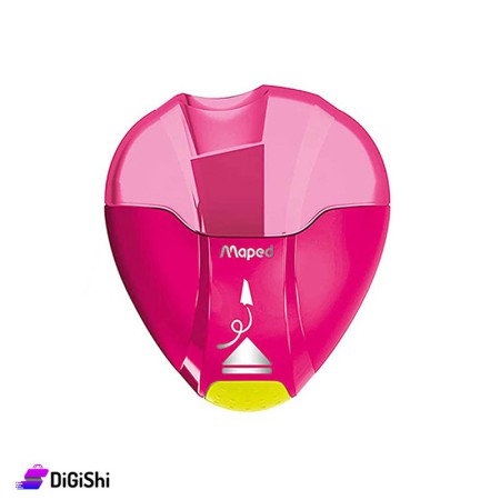 Maped Manual Pencil Heart Shaped Sharpener - Pink