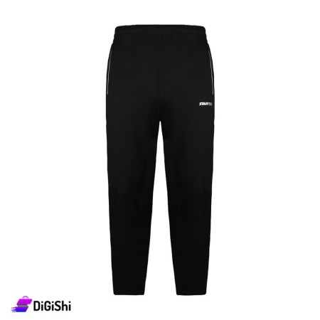 STARTER Men's Cotton & Polyester Pants With white writing - Black