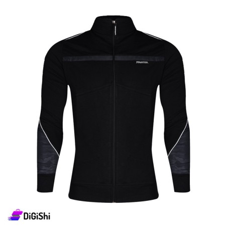 STARTER Men's Cotton & Polyester Jacket - Black