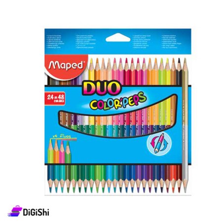 Maped Duo Wooden Color Box - 48 Colors - 829602