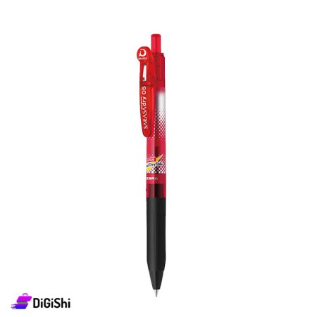 قلم حبر جل جاف أحمر Zebra Sarasa Dry 0.5