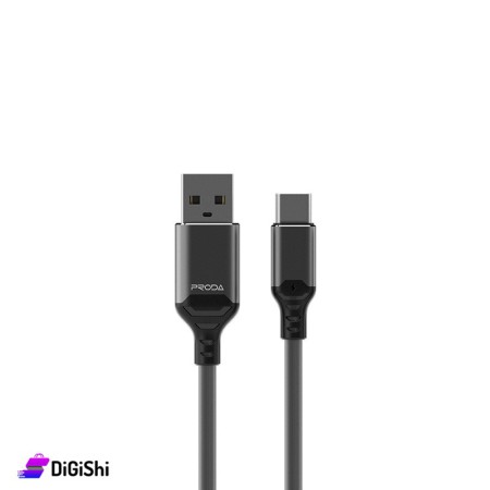 كبل Type-C أسود مع ضوء ليد REMAX PD-B14