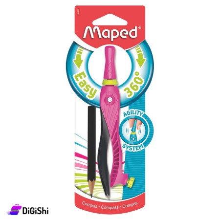فرجار مع قلم رصاص Maped - زهر و أسود