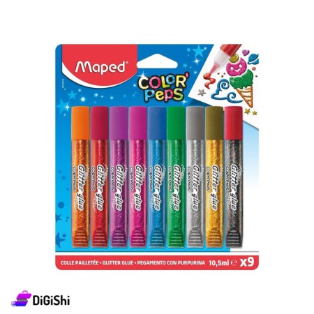 Maped Color'Peps Premium Glitter Glue Tubes