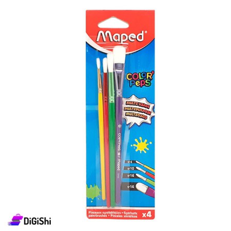 Maped Color'Peps Assorted Synthetic Paintbrushes