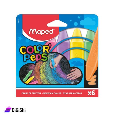 مجموعة طباشير الرصيف Maped Jumpo