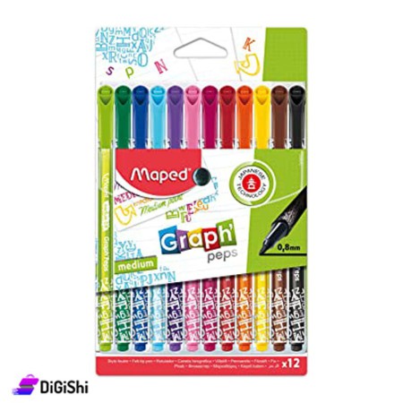Maped Graph Peps Highlighter Colors Box 12 Colors