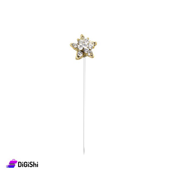Star Shape Pin With Strass