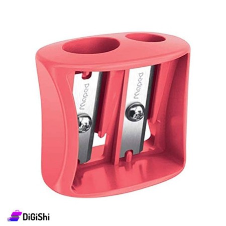 Maped  Vivo Plasitc Sharpener with 2 Holes - Red