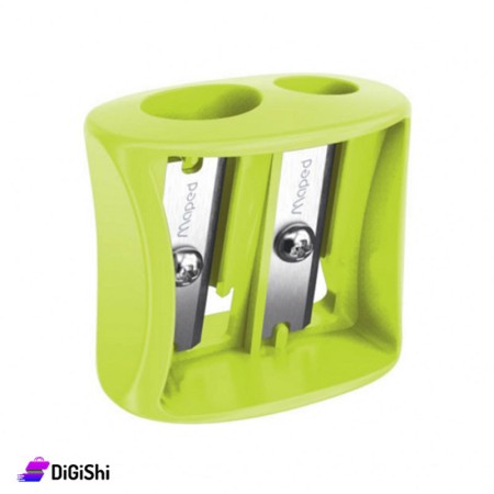 Maped  Vivo Plasitc Sharpener with 2 Holes - Green