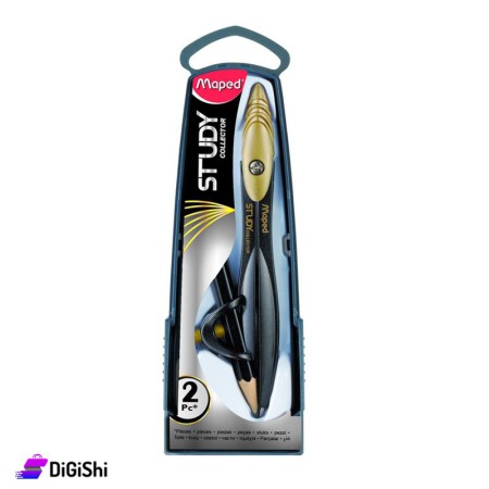 Maped Compass with Pencil - Golden