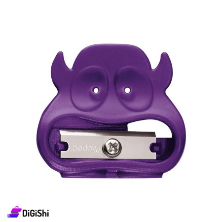 Maped Vivo Monster Manual Pencil Plasitc Sharpener - Purple