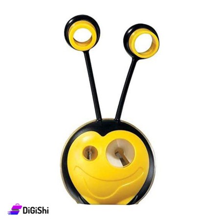 Maped Croc Bee Plasitc Sharpener with 2 Holes - Black & Yellow