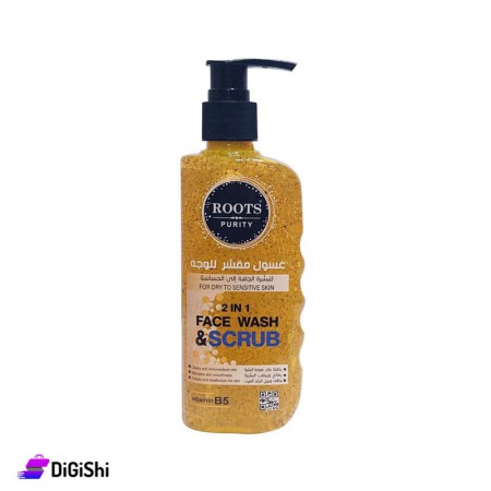 غسول مقشر ومرطب للوجه ROOTS PURITY