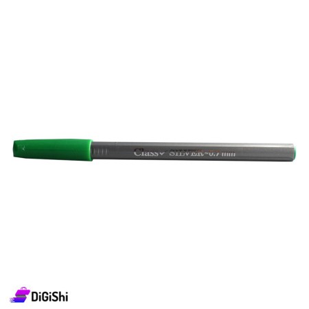 Class Silver Pen - Green