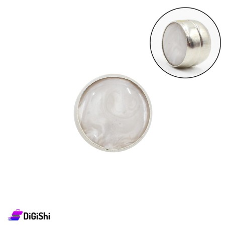 Magnetic Hijab Pins Model 3 - White