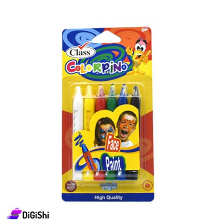 علبة ألوان للرسم على الوجه 6 ألوان Class