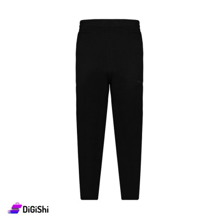 STARTER Men's Cotton & Polyester Pants With gray writing - Black