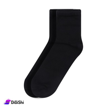 ZOX Cotton Medium Women's Socks - Black