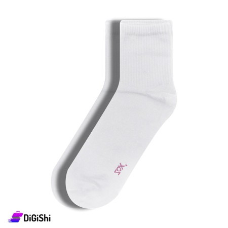 جوارب قطن نسائية متوسطة ZOX - أبيض