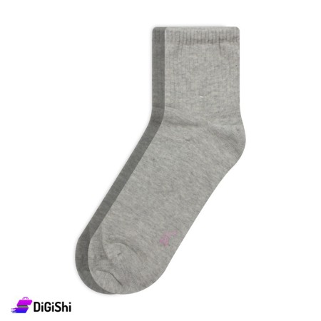ZOX Cotton Medium Women's Socks - Gray
