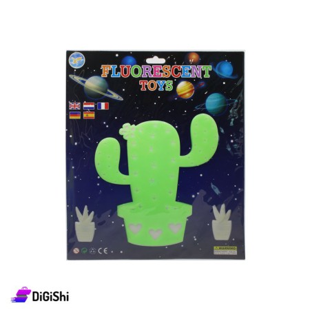 Fluorescent Toys Luminous Wall Stickers for kids - Cactus