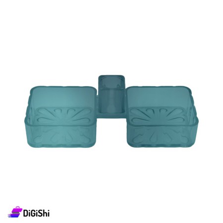 Square Shape Double Plastic Salter - Tiffany