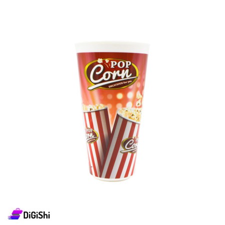 SUPER STAR Popcorn Plastic Bowl - dark  Red
