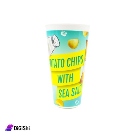 SUPER STAR Popcorn Plastic Bowl - Yellow