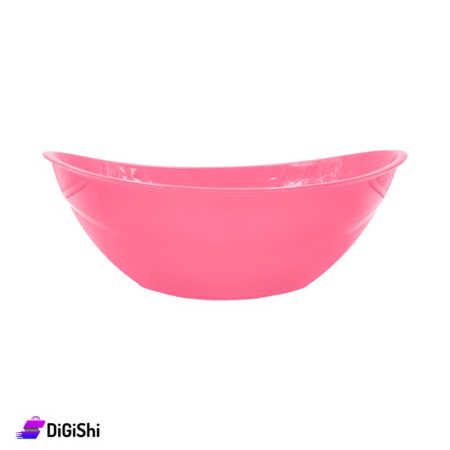 Oval Shaped Plastic Bowl - Pink