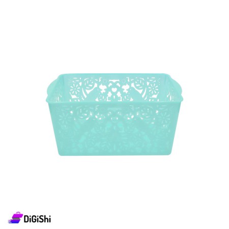 Shahd Plast Rectangular Mesh Plastic Bascket Size 3 - Green