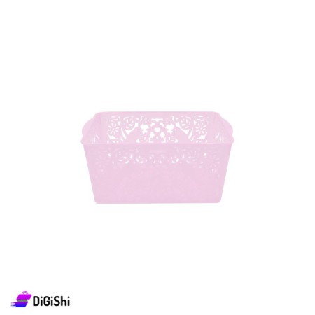Shahd Plast Rectangular Mesh Plastic Bascket Size 2 - Violet
