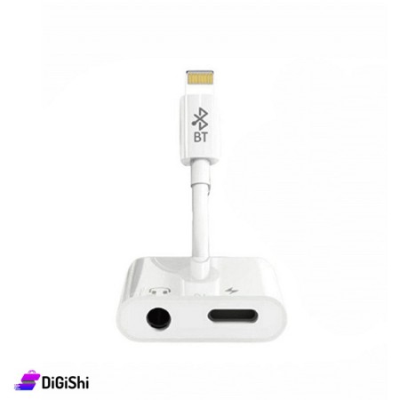 محول Lightning إلى Lightning وصوت3.5mm ماركة MOXOM موديل MX-AX16