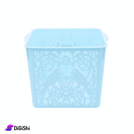 Shahd Plast Square Mesh Plastic Basket - Blue