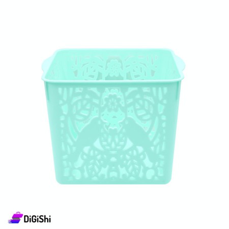 Shahd Plast Square Mesh Plastic Basket - Green