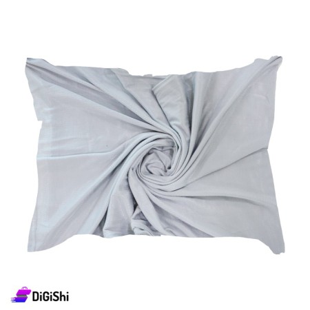 Women's Jacquard Scarf With Square Pattern - Gray